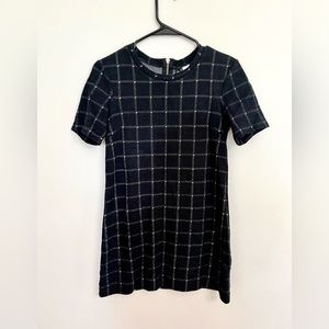 H&M Plaid Short Sleeve Mini Dress Size 8